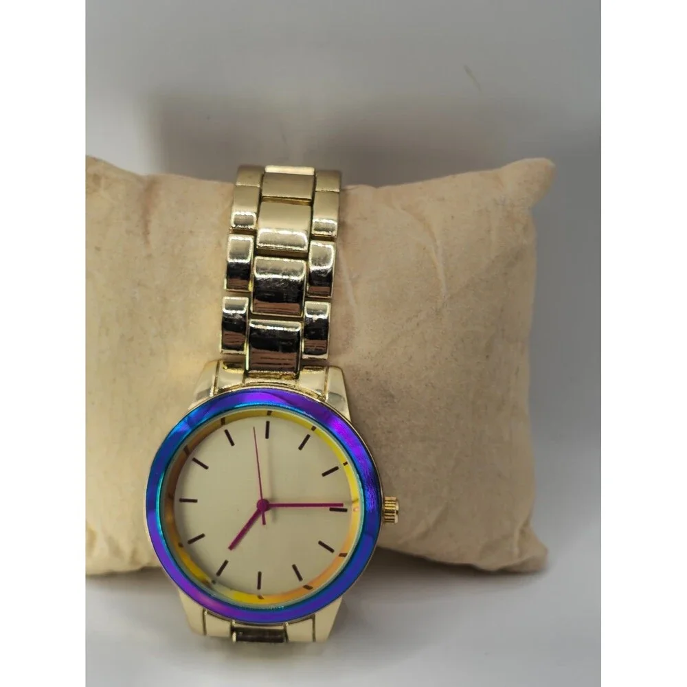 INC International Concepts Women's Gold-Tone Bracelet Watch